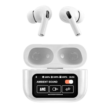 A9 Pro Earbuds Anc/enc Dauble Dark Tuch Screen Display Noise Reduction Wireless Earbuds For Android And Ios/airpods