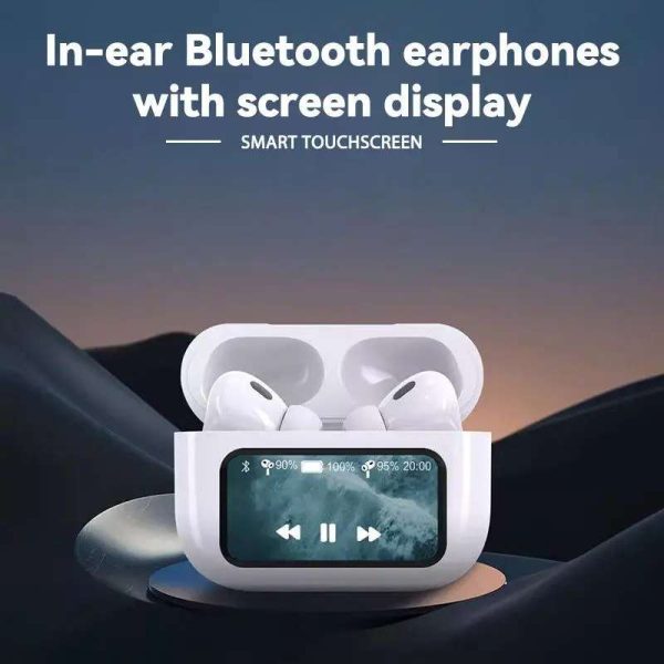 A9 Pro Earbuds Anc/enc Dauble Dark Tuch Screen Display Noise Reduction Wireless Earbuds For Android And Ios/airpods