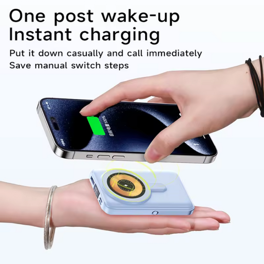 Wireless Charger Magnetic & Built-in Cables 66w Fast Charging Portable Power Bank 10000mah